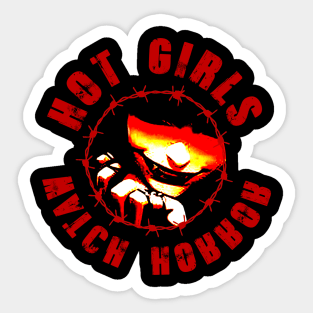 Hot-Girls-Watch-Horror Sticker